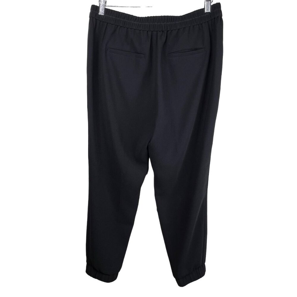 J Crew Joggers Size 8 Sydney Pull On Pants Elastic Waist Black Active Polyester - Picture 3 of 12
